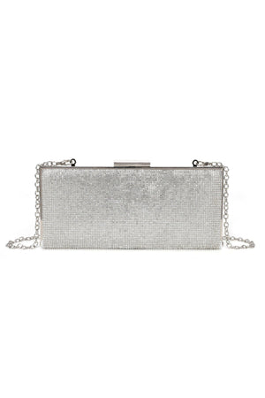 Carraig Donn Clasp Detail Lux Silver Evening Bag