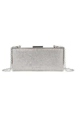 Carraig Donn Clasp Detail Lux Silver Evening Bag
