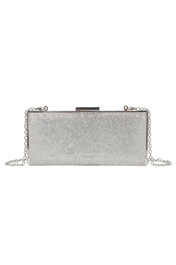 Carraig Donn Clasp Detail Lux Silver Evening Bag