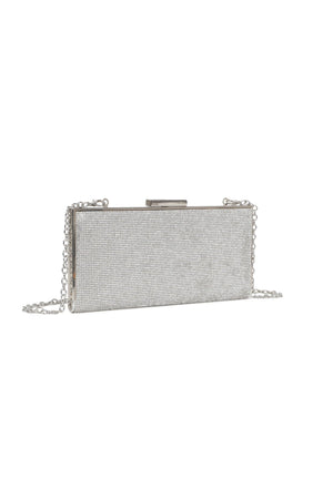 Carraig Donn Clasp Detail Lux Silver Evening Bag
