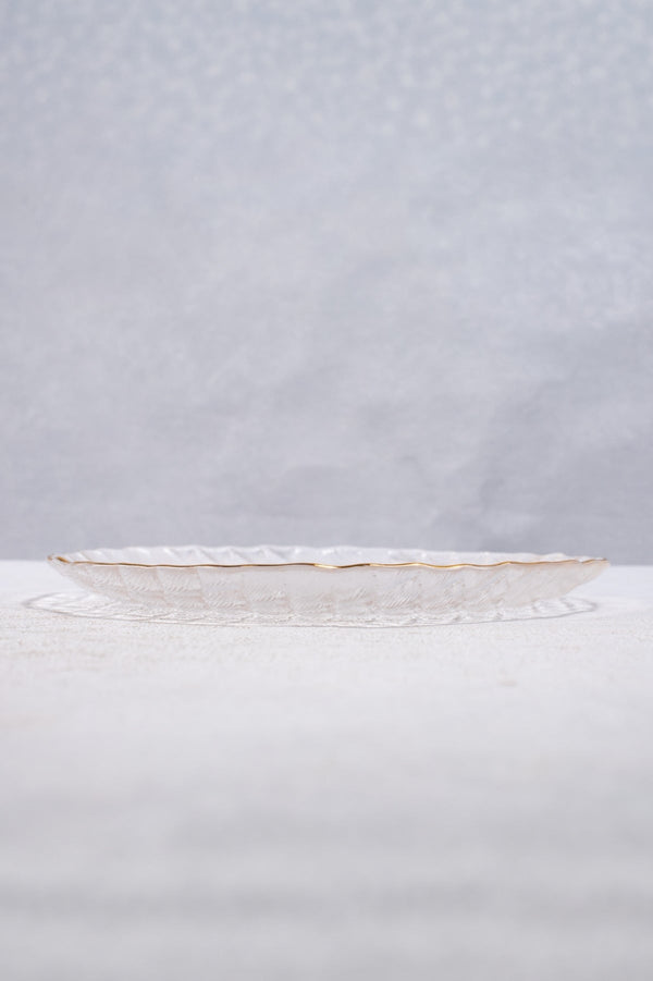 Carraig Donn Clear Glass Plate with Gold Detailing