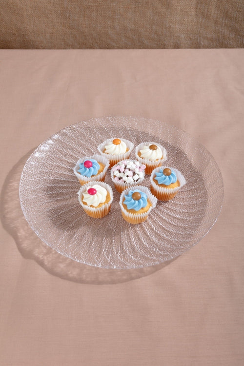 Clear Shell Glass Plate