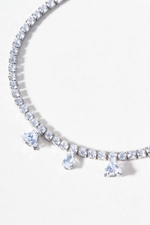 Carraig Donn Clear Stone Silver Bracelet