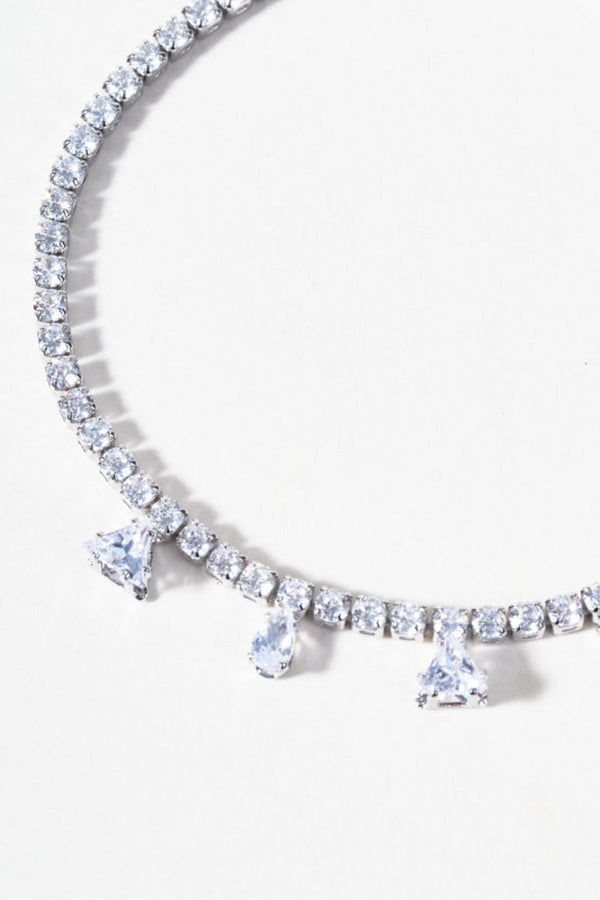 Carraig Donn Clear Stone Silver Bracelet