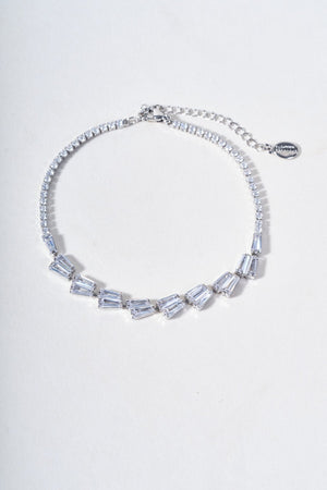 Carraig Donn Clear Stone Silver Bracelet