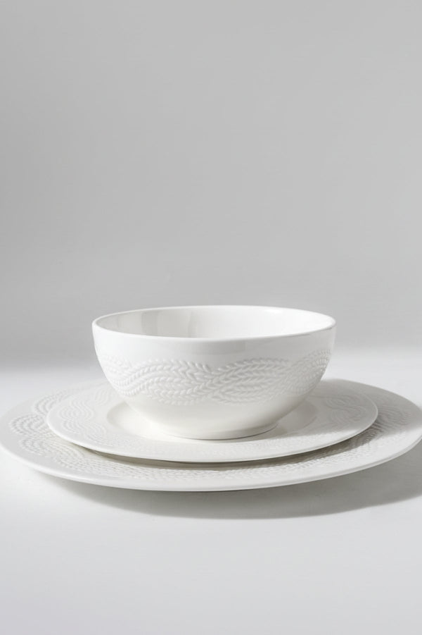 Carraig Donn Cleary 12 Piece White Dinner Set