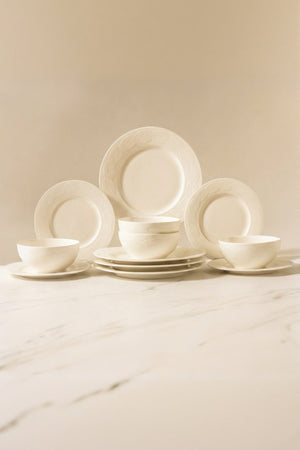 Carraig Donn Cleary 12 Piece White Dinner Set