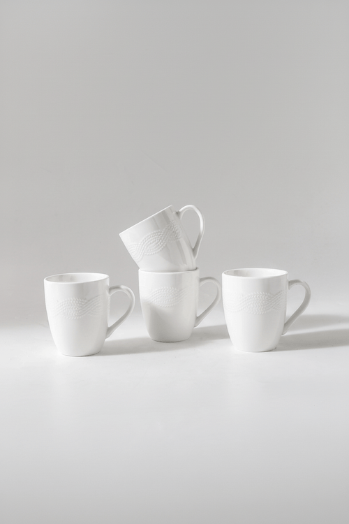 Carraig Donn Cleary Set Of 4 White Mug