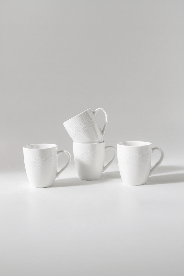 Carraig Donn Cleary Set Of 4 White Mug