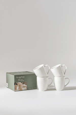 Carraig Donn Cleary Set Of 4 White Mug