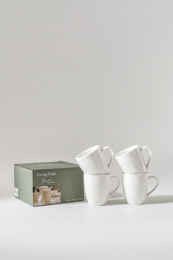 Carraig Donn Cleary Set Of 4 White Mug