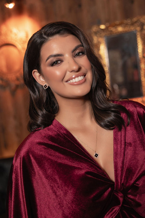 Carraig Donn Clover Diamante Stud Earrings