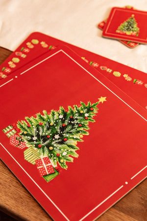 Carraig Donn Coaster Christmas Tree Set Of 6