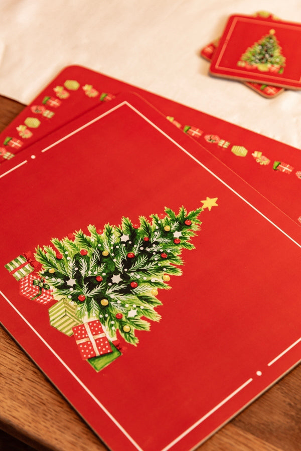 Carraig Donn Coaster Christmas Tree Set Of 6
