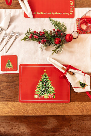 Carraig Donn Coaster Christmas Tree Set Of 6