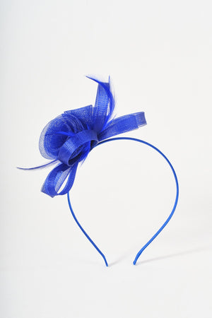 Carraig Donn Cobalt Blue Mini Gathered Flower Fascinator