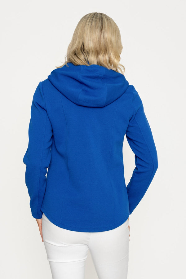 Carraig Donn Cobalt Hooded Pique Jacket