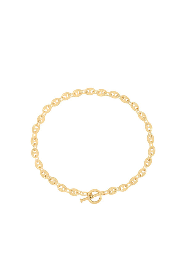 Carraig Donn Coffee Bean Chain Gold Plated Necklace