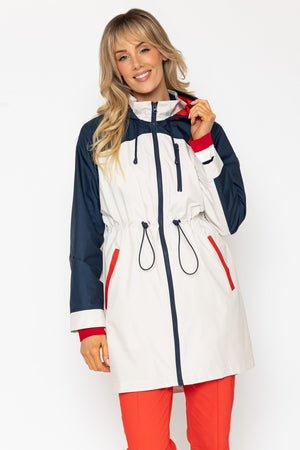 Carraig Donn Colourblock Drawstring Water Repellent Jacket