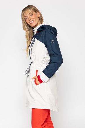 Carraig Donn Colourblock Drawstring Water Repellent Jacket