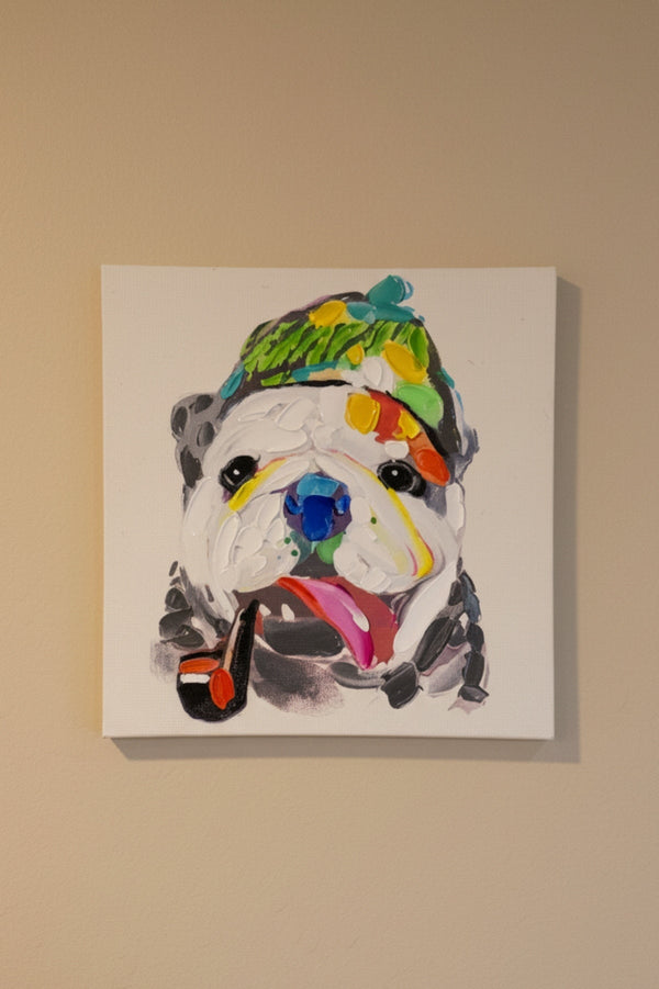 Carraig Donn Colourful Dog Canvas Wall Art