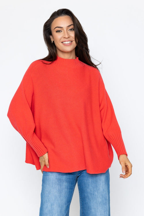 Coral Rib Edge Polo Knit