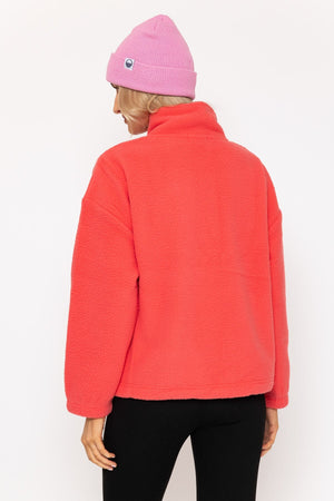 Carraig Donn Coral Teddy Fleece With Contrast Zip