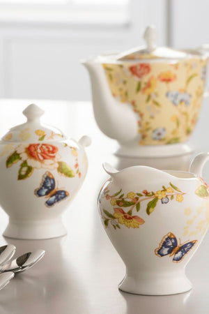 Carraig Donn Cottage Garden Cream And Sugar Set