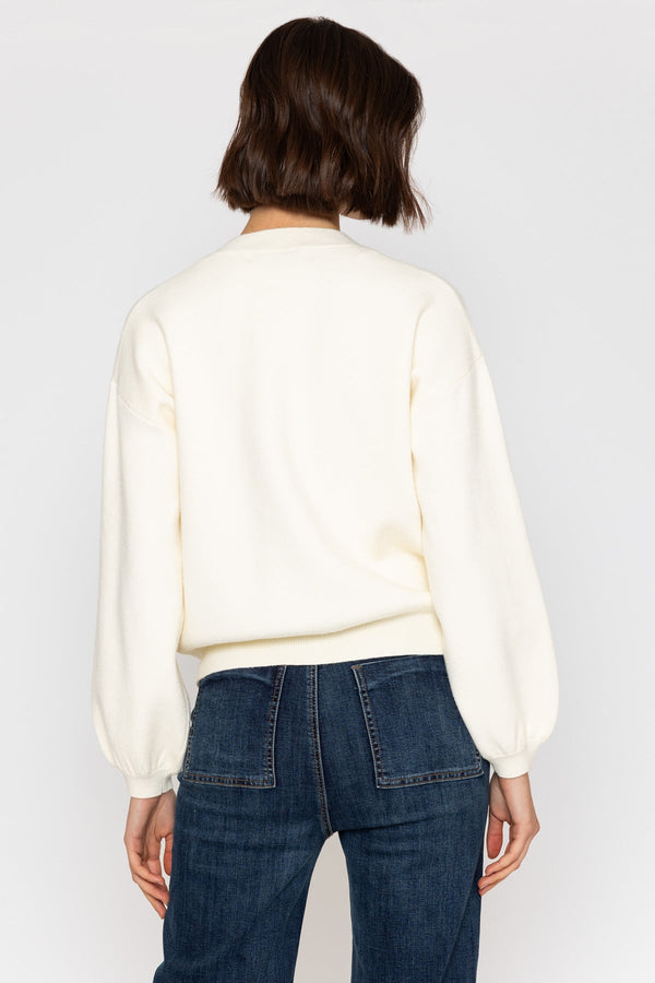 Carraig Donn Cream Cardigan with Contrast Button Details