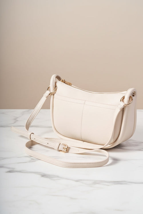 Carraig Donn Cream Crescent Crossbody Bag