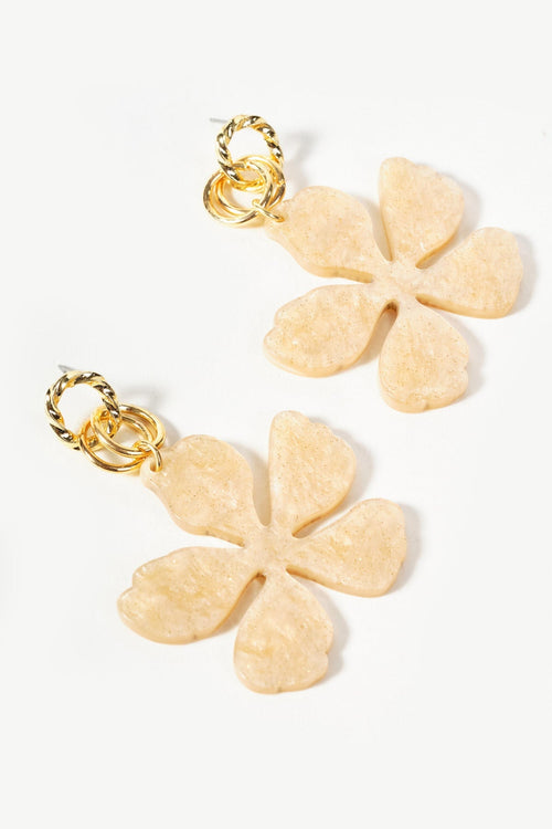 Carraig Donn Cream Flower Earrings