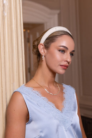 Carraig Donn Cream Flower Pearl Hairband