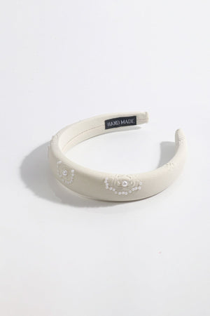 Carraig Donn Cream Flower Pearl Hairband