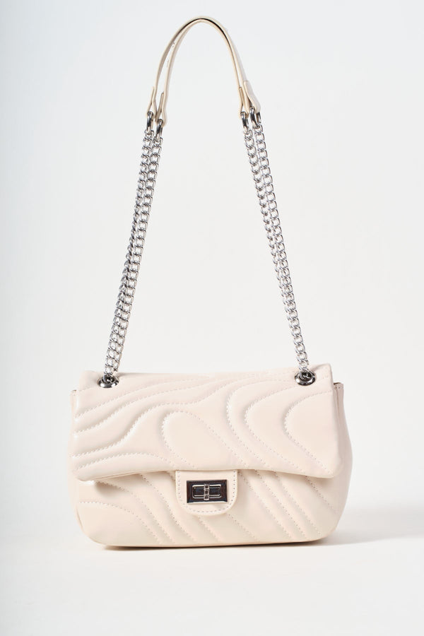 Carraig Donn Cream Quilted Shoulder Bag