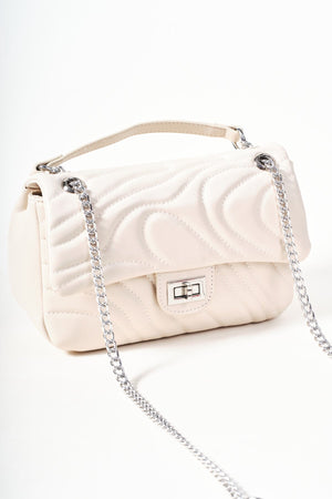 Carraig Donn Cream Quilted Shoulder Bag