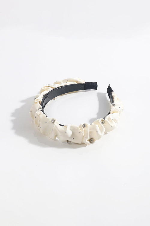Carraig Donn Cream Satin Diamante Hairband