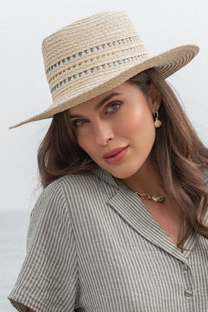 Carraig Donn Cream Straw Fedora Hat