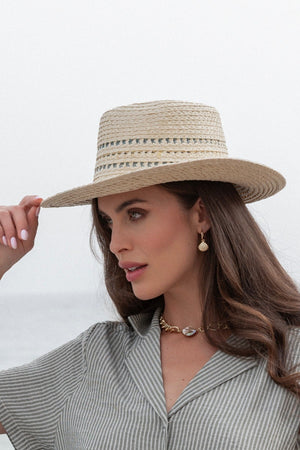 Carraig Donn Cream Straw Fedora Hat