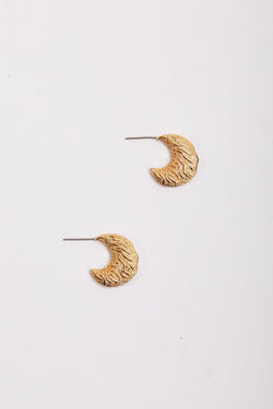 Carraig Donn Crescent Moon Hoop Earrings