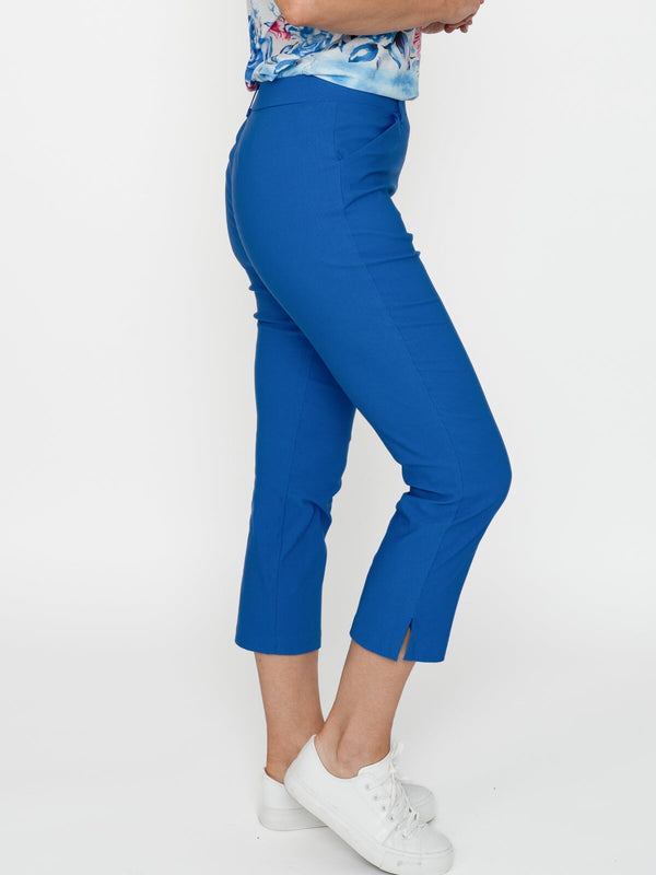 Carraig Donn Cropped Bengaline Trouser in Cobalt
