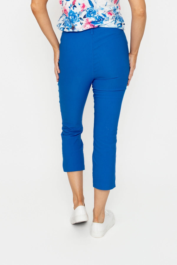 Carraig Donn Cropped Bengaline Trouser in Cobalt