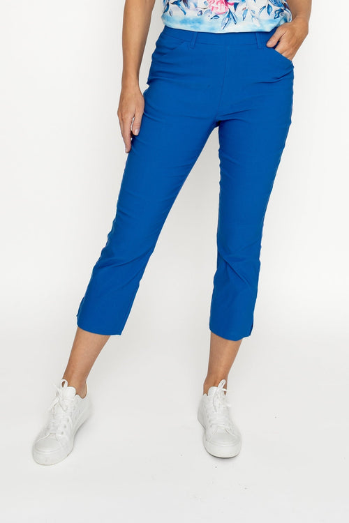 Carraig Donn Cropped Bengaline Trouser in Cobalt