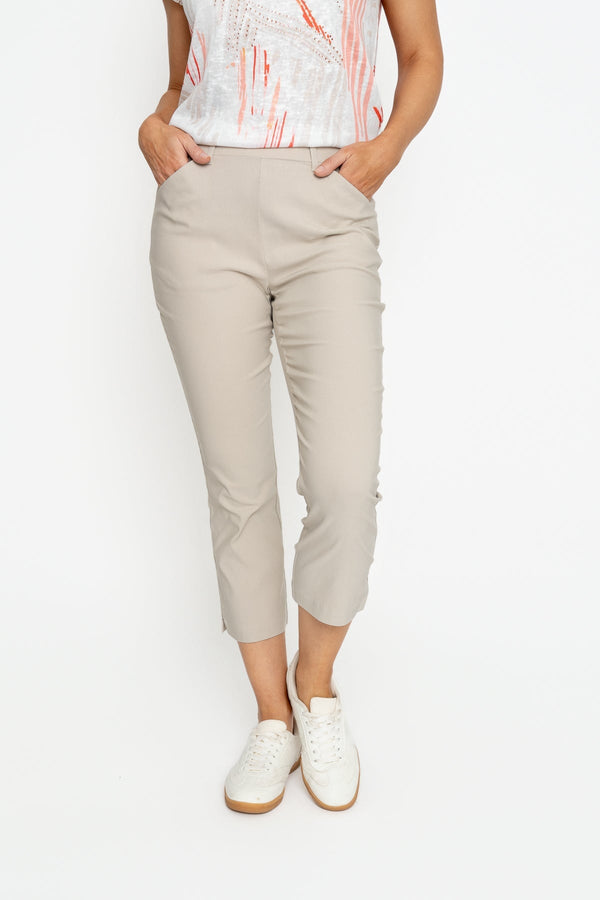 Carraig Donn Cropped Bengaline Trouser in Stone