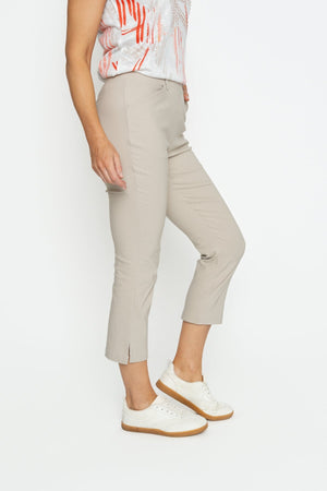 Carraig Donn Cropped Bengaline Trouser in Stone
