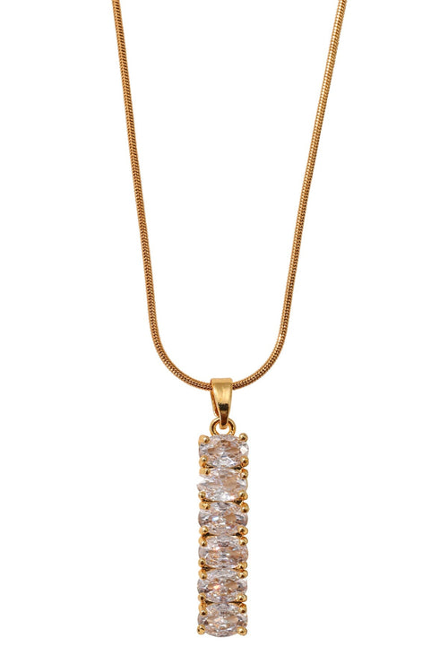 Crystal Bar Drop Pendant