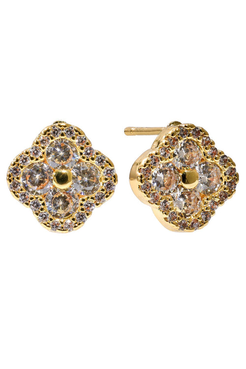 Crystal Clover Earrings