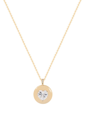 Carraig Donn Crystal Heart Pendant Necklace