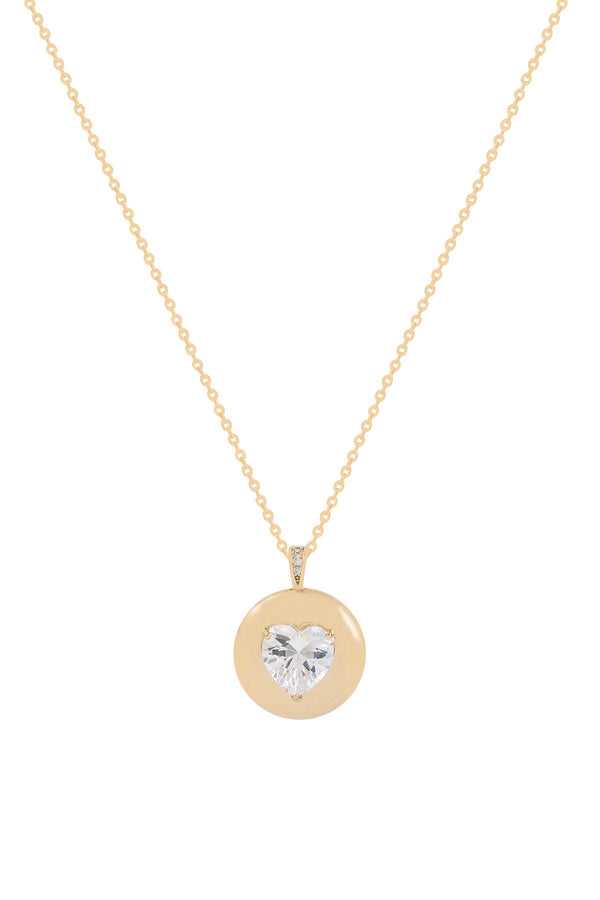 Carraig Donn Crystal Heart Pendant Necklace