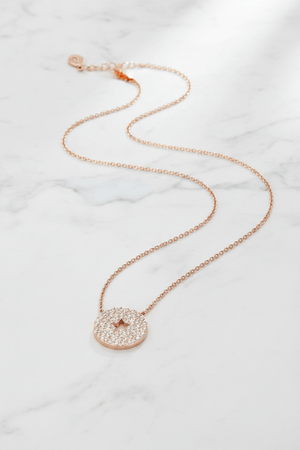 Carraig Donn Cutout Round Pave Pendant
