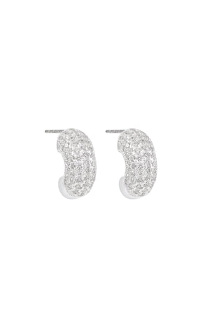 Carraig Donn Cz Hoop Shaped Earrings